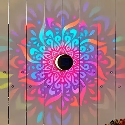 🔥Last Day Sale 50% OFF💖Seven-Color Changing Solar Mandala Projection Wall Light