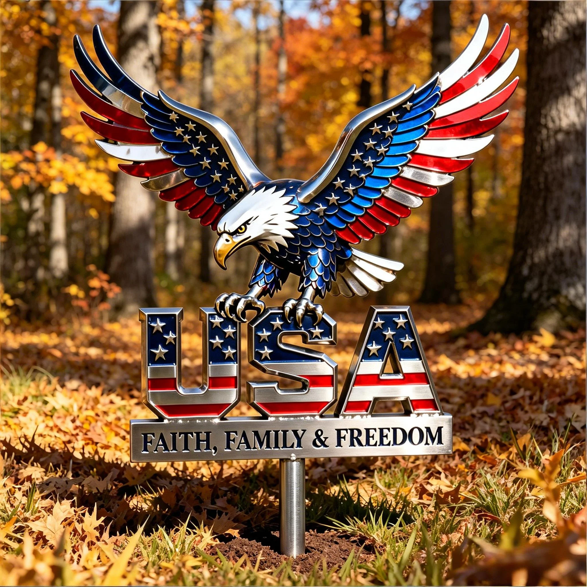 🔥Last Day Sale 50% OFF🦅American Eagle - Commemorative Metal Sign - 250th Anniversary Gift
