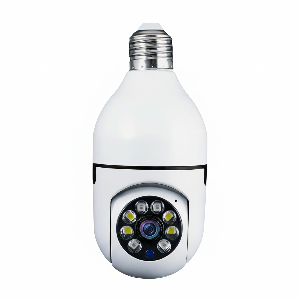 🔥Last Day Sale 50% OFF✅Light Bulb Security Camera — Screws Into Any Standard Light Bulb Socket
