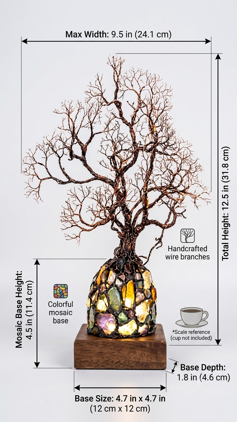 🔥Last Day Sale 50%✨ Bring Positive Energy & Peace Into Your Home With This Stunning Crystal Tree Lamp