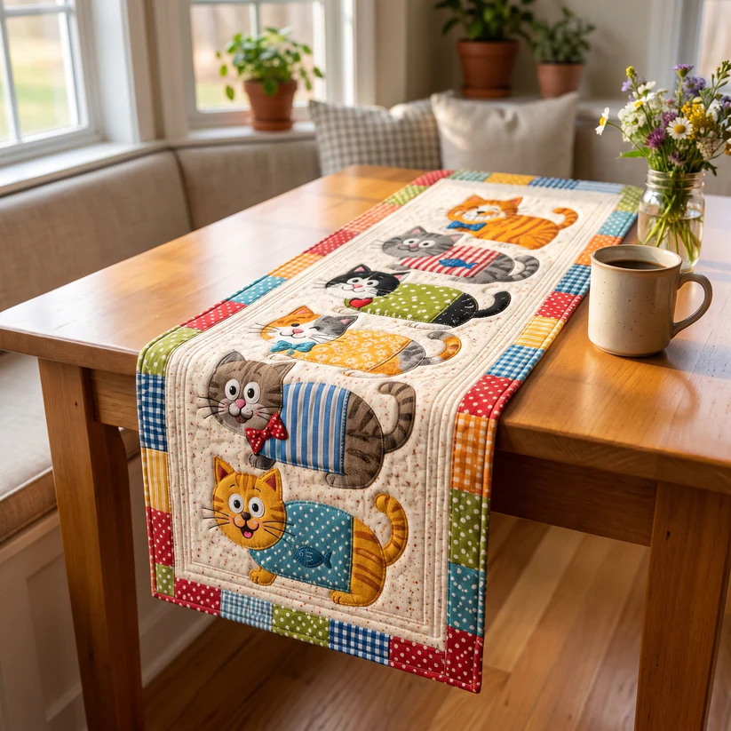 🔥Last Day 50% OFF🌻Rosie's Handquilted Table Runners