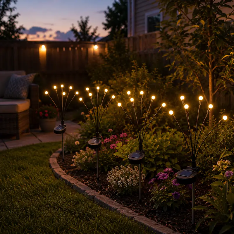 🔥Last Day Sale 50% OFF🔥Outdoor Solar Firefly Lights, Waterproof Garden Stake Lights, 32/64 LED Bulbs