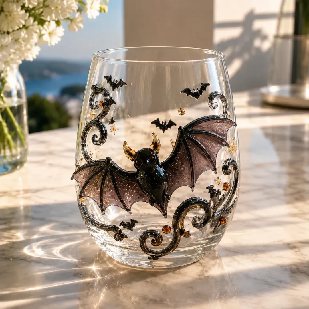 🔥LAST DAY 50% OFF-🎃 3D Halloween Glass Cups | Perfect for Parties & Cozy Fall Home Bars