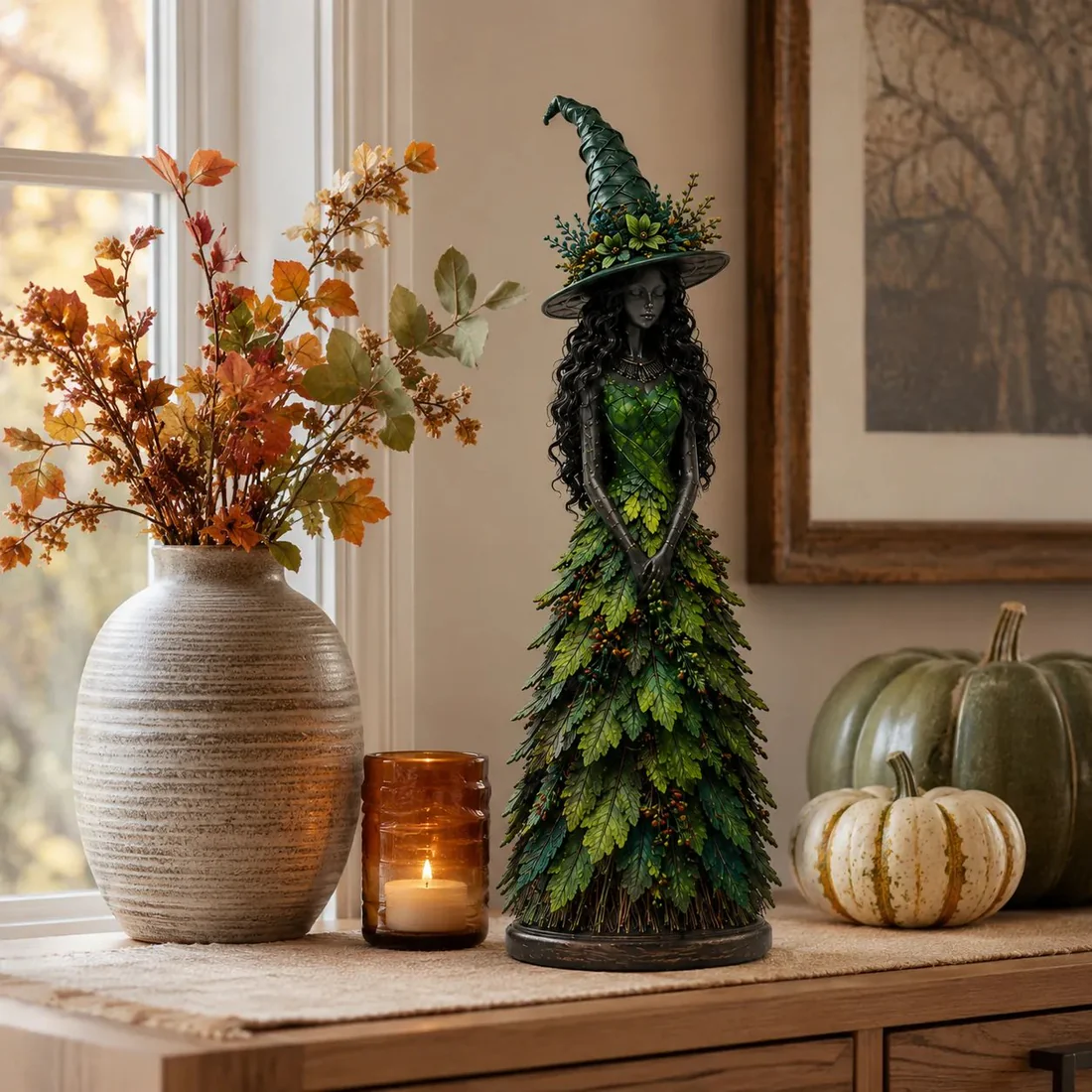 🔥Last Day 50% OFF🧙Enchanted Autumn Witch Figurine (✨2026 Limited Edition)