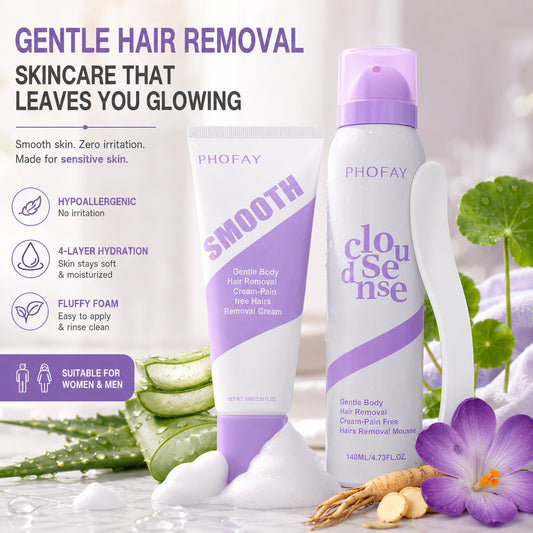✨ Gentle Hair Removal Foam for Sensitive Skin