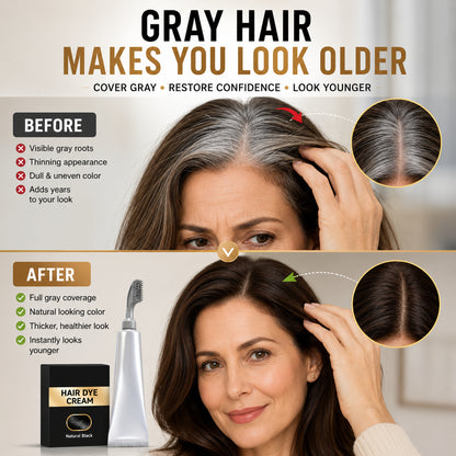 🔥Last Day Sale 50% OFF| Instant Gray Coverage Hair Dye Comb for Men & Women