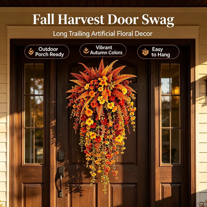 🔥 Fall Early Bird Sale | 50% OFF🍂ARTIFICIAL FALL HARVEST HANGING BASKET - AUTUMN PORCH & DOOR DECORATION