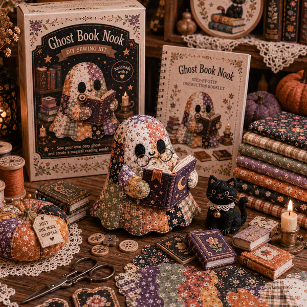 🔥50% Off Last Day - 👻Little Ghost’s Cozy Halloween DIY Patchwork Kit