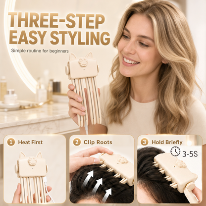 🎀LAST DAY 50% OFF💇 Wireless Heated Root Styler for Instant Hair Volume