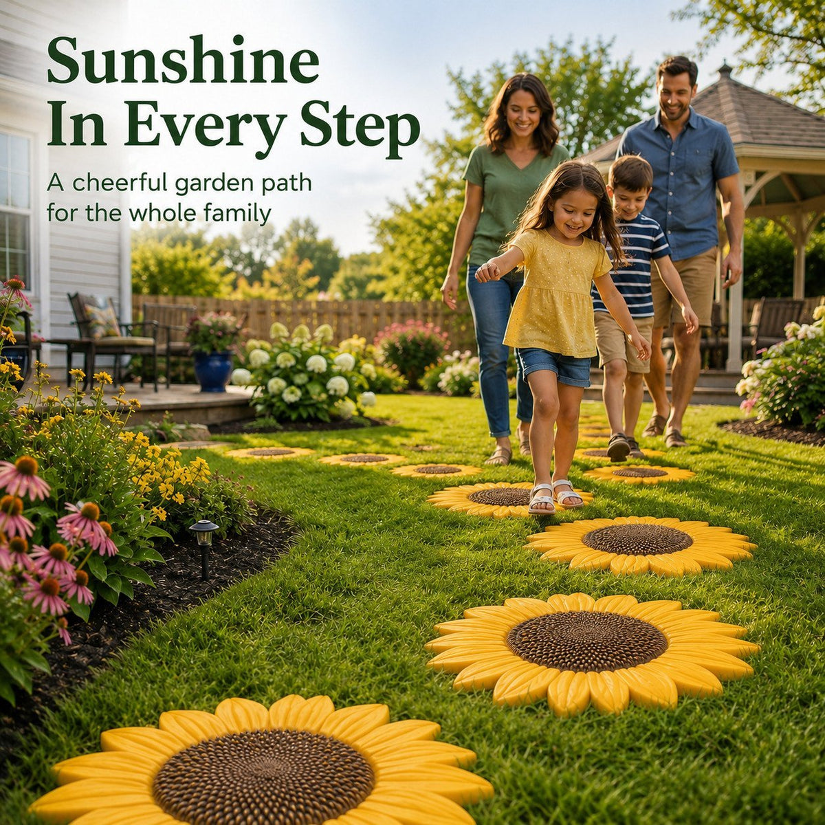 💥 LAST DAY 50% OFF - 🌻Reusable Sunflower Stepping Stone Mold