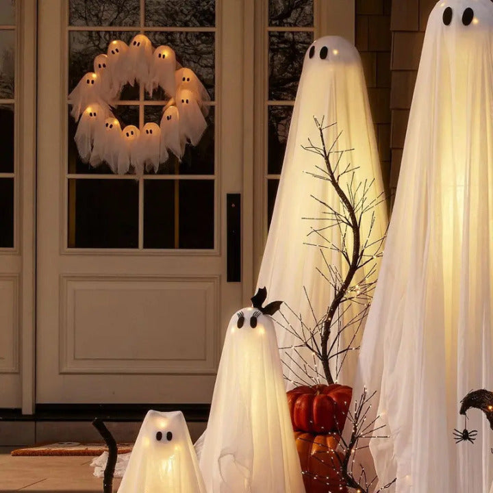 🔥Last Day 50% OFF 👻Halloween Glowing Ghost Wreath