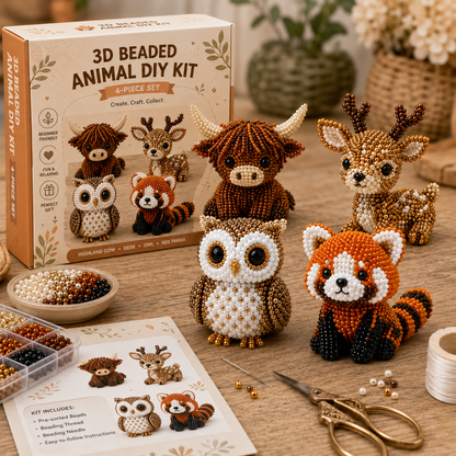 🔥Last Day Sale 50%🐇OFF3D Beaded Animal DIY Kit
