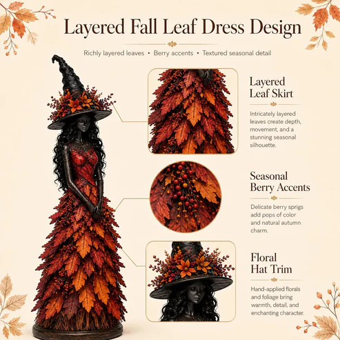 🔥Last Day 50% OFF🧙Enchanted Autumn Witch Figurine (✨2026 Limited Edition)