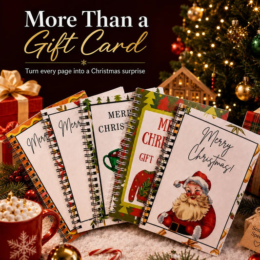LAST DAY 50% OFF🎄📚Christmas Gift Card Book - 🎁Surprises On Every Page📚Hardcover & Durability Line