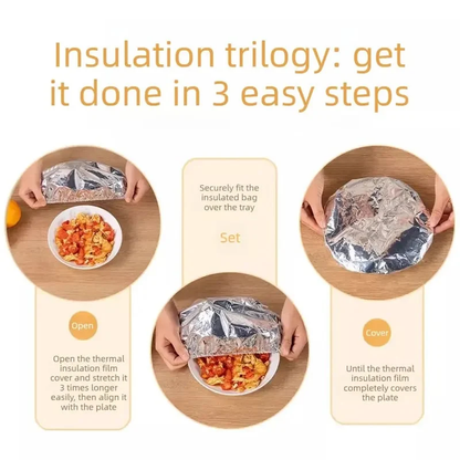 🎁Buy More, Save More 🍽Keep Every Meal Warm Until Everyone Is Ready To Eat - Food-Grade Aluminum Foil Insulation Cover