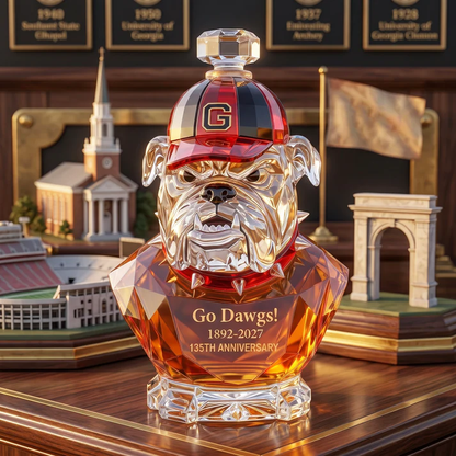 🔥Last Day 50% OFF 🥃Go Dawgs! 1892-2027 135th Anniversary Whiskey Bottle