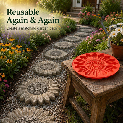 💥 LAST DAY 50% OFF - 🌻Reusable Sunflower Stepping Stone Mold
