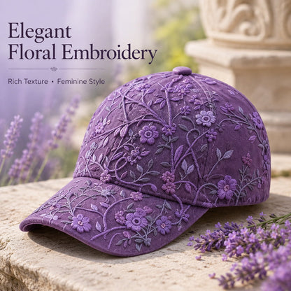 🔥Last Day 50% OFF🌹Embroidered Floral Baseball Cap Collection