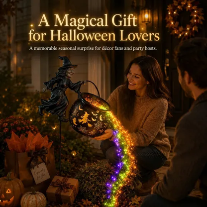 🔥50% OFF Halloween Early Bird Sale 🎃 Halloween Witch Cauldron Garden Light