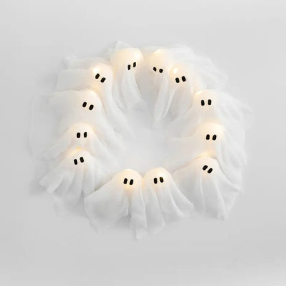 🔥Last Day 50% OFF 👻Halloween Glowing Ghost Wreath
