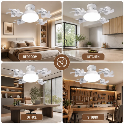 🔥Last Day 50% OFF🌀New E26/E27 Socket Ceiling Fan Light – 2‑in‑1 Silent LED Fan with Remote Control, Energy‑Saving Cooling & Lighting Combo for Home Bedroom