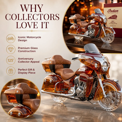 🔥Last Day 50% OFF🥃Indian Motorcycle Roadmaster 125th Anniversary Collectors Edition Whiskey Bottle