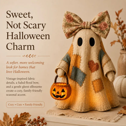 🔥Last Day 50% OFF 👻🎁[Halloween Gifts] Lighted Vintage Patchwork Ghost