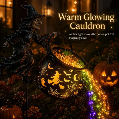 🔥50% OFF Halloween Early Bird Sale 🎃 Halloween Witch Cauldron Garden Light