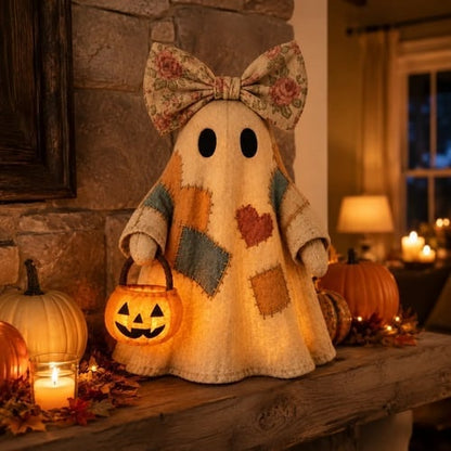 🔥Last Day 50% OFF 👻🎁[Halloween Gifts] Lighted Vintage Patchwork Ghost