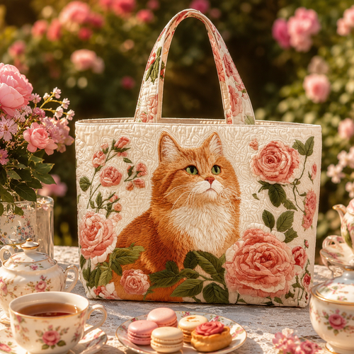 🔥Last Day 50% OFF🐈Bonnie's Handquilted Cat Totes