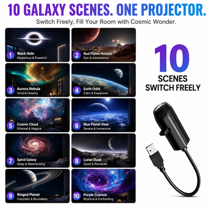 🔥Last Day Sale 50% OFF🌊Smart Holographic Star & Ocean 5D Projector