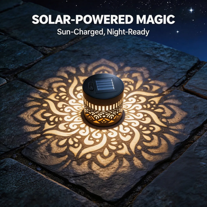 🔥Last Day Sale 50% OFF💖Seven-Color Changing Solar Mandala Projection Wall Light