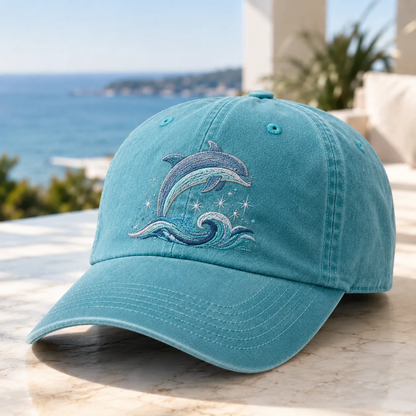 🔥 Last Day 50% OFF – 🌊Ocean Spirit Embroidered Washed Baseball Cap