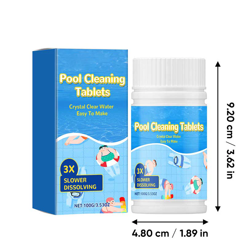 🔥Last Day Sale 50% OFF🌊Pool Cleaning Tablets with 3X Slow-Dissolve Formula