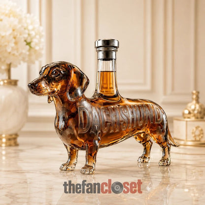 🔥Last Day Sale 50%🥃Dachshund Wiener Dog Shaped Decanter Whiskey Bottle