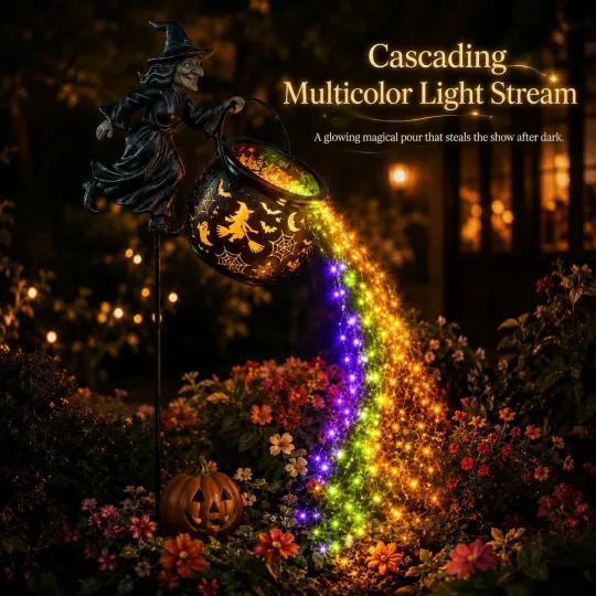 🔥50% OFF Halloween Early Bird Sale 🎃 Halloween Witch Cauldron Garden Light