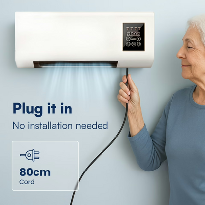 LAST DAY 50% OFF❄️🔥 2-in-1 Wall-Mounted Heater & Air Cooler | Fast Cooling & Heating for Any Room