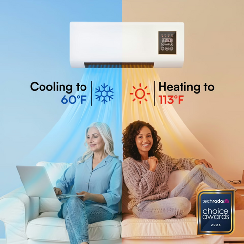 LAST DAY 50% OFF❄️🔥 2-in-1 Wall-Mounted Heater & Air Cooler | Fast Cooling & Heating for Any Room