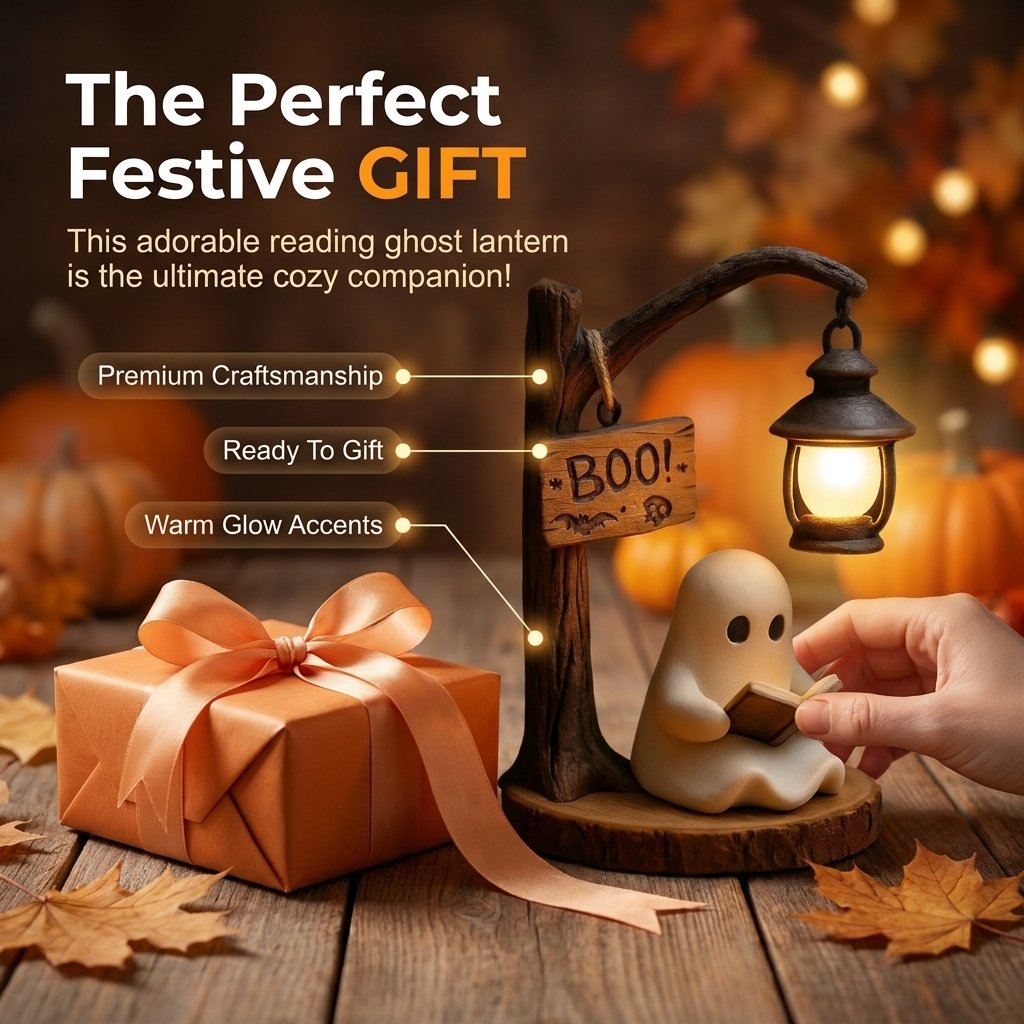 🔥 50% OFF Today 👻 Cute Ghost LED Night Light – Cozy Halloween Home Decor & Gift Idea ✨