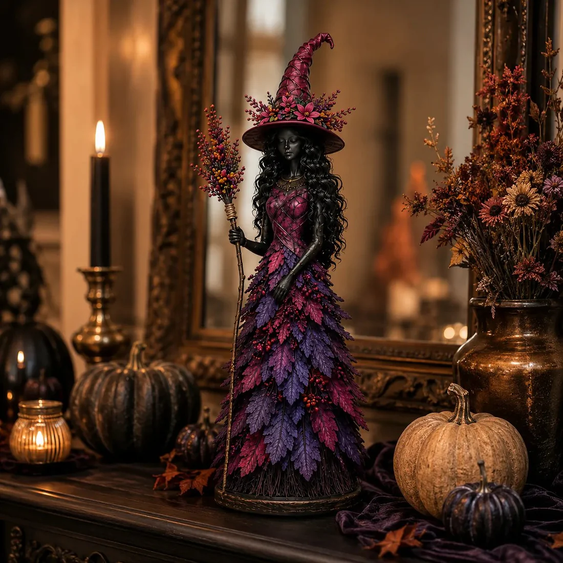 🔥Last Day 50% OFF🧙Enchanted Autumn Witch Figurine (✨2026 Limited Edition)