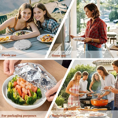 🎁Buy More, Save More 🍽Keep Every Meal Warm Until Everyone Is Ready To Eat - Food-Grade Aluminum Foil Insulation Cover