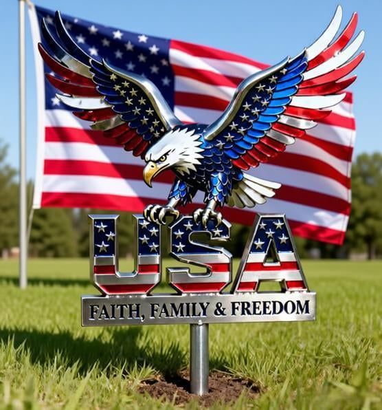 🔥Last Day Sale 50% OFF🦅American Eagle - Commemorative Metal Sign - 250th Anniversary Gift