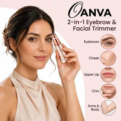 💥 LAST DAY 50% OFF✨ 2-in-1 Women’s Facial & Eyebrow Trimmer – Painless & Rechargeable