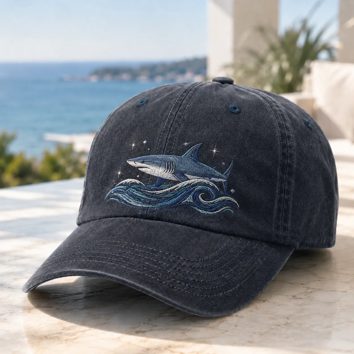 🔥 Last Day 50% OFF – 🌊Ocean Spirit Embroidered Washed Baseball Cap