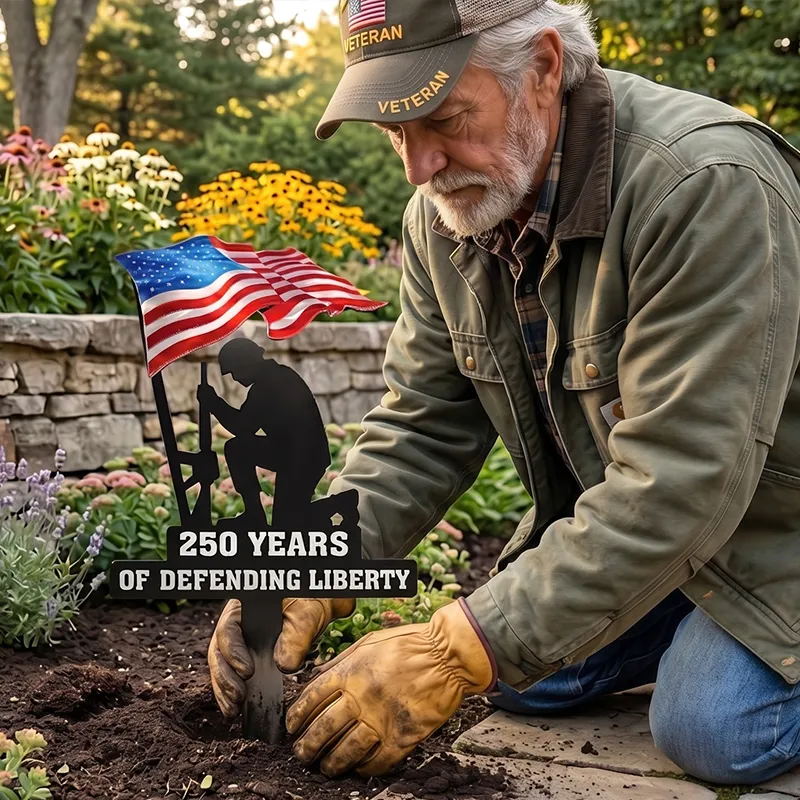 🔥Last Day Sale 50% OFF🔥250 Years of Defending Liberty Metal Garden Stake
