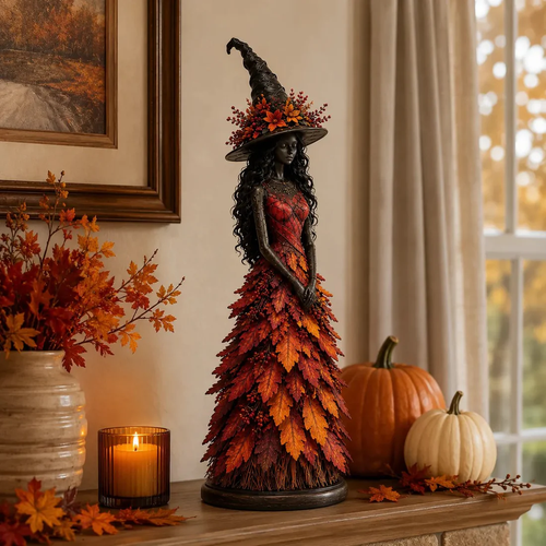 🔥Last Day 50% OFF🧙Enchanted Autumn Witch Figurine (✨2026 Limited Edition)