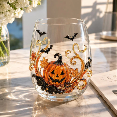 🔥LAST DAY 50% OFF-🎃 3D Halloween Glass Cups | Perfect for Parties & Cozy Fall Home Bars