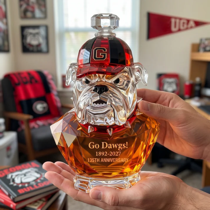 🔥Last Day 50% OFF 🥃Go Dawgs! 1892-2027 135th Anniversary Whiskey Bottle
