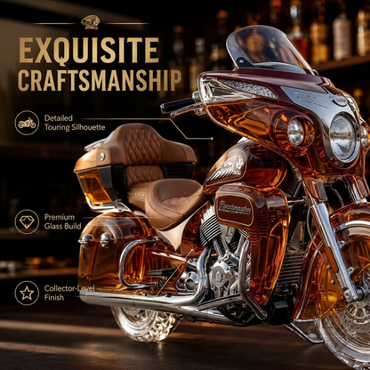 🔥Last Day 50% OFF🥃Indian Motorcycle Roadmaster 125th Anniversary Collectors Edition Whiskey Bottle