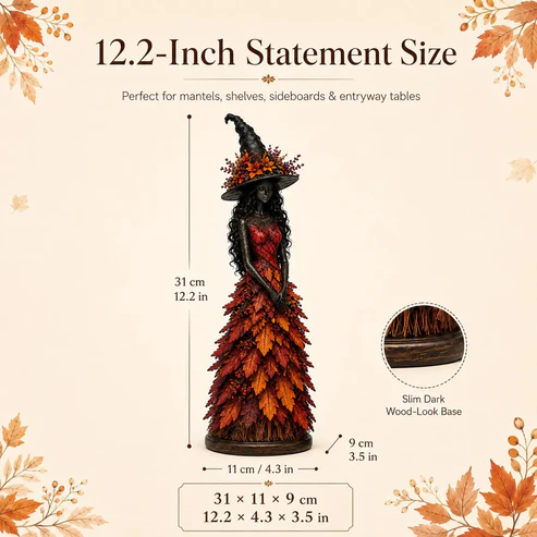 🔥Last Day 50% OFF🧙Enchanted Autumn Witch Figurine (✨2026 Limited Edition)